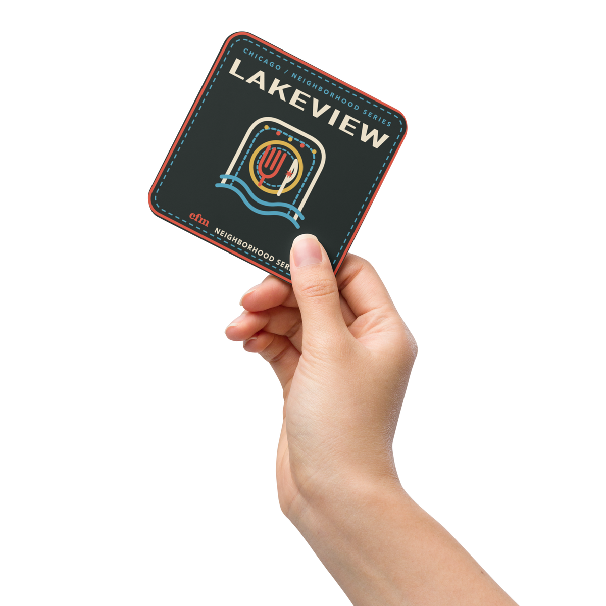Small Gifts featuring Lakeview Cork-Back Coaster