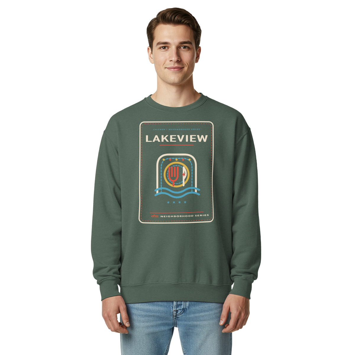 Apparel featuring Lakeview Garment-Dyed Crewneck