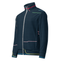 Chicago Transit Transfer Matrix recycled track jacket with complete rail routes, primary view