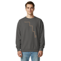 Chicago Brown Line garment-dyed crewneck in Pepper, primary view