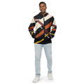 Chicago MDW Diagonal Approach windbreaker with cream and orange crossed-runway graphics