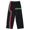 Chicago Transit North South Axis wide-leg pants with full-length route artwork, primary view