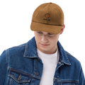 Wicker Park corduroy cap in Camel, front view - Chicago Neighborhood Series