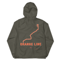 Chicago Orange Line lightweight windbreaker in Graphite, primary view
