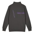 Chicago Purple Line premium quarter-zip sweatshirt in Smoke, primary view