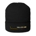 Chicago Yellow Line organic ribbed beanie in black, primary view