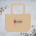 Chicago 66 Chicago Avenue large organic market tote in Oyster, primary view