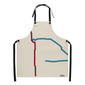 Chicago Transit Service Diagram apron with oversized Red and Blue routes, primary view
