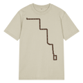 Chicago Brown Line garment-dyed T-shirt in Stone, primary view