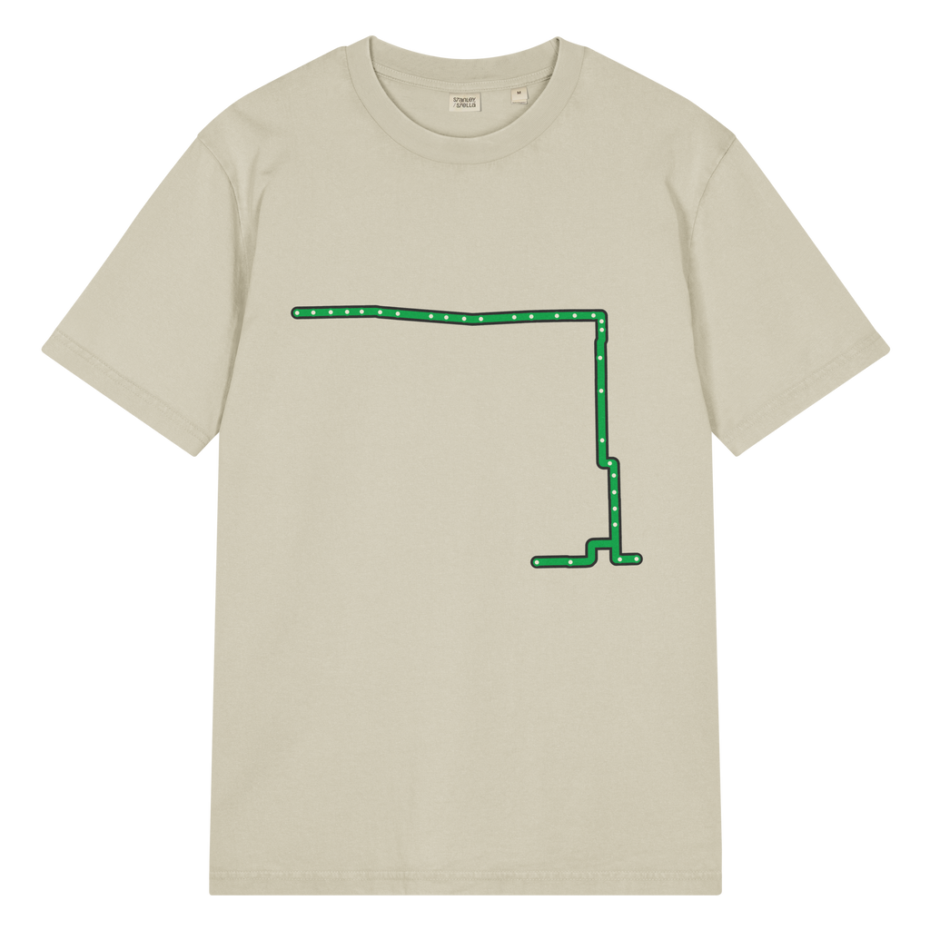 Chicago Green Line garment-dyed T-shirt in Stone, primary view