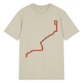 Chicago Orange Line garment-dyed T-shirt in Stone, primary view