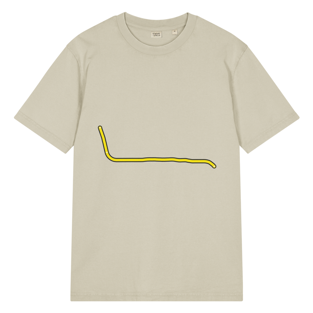 Chicago Yellow Line garment-dyed T-shirt in Stone, primary view