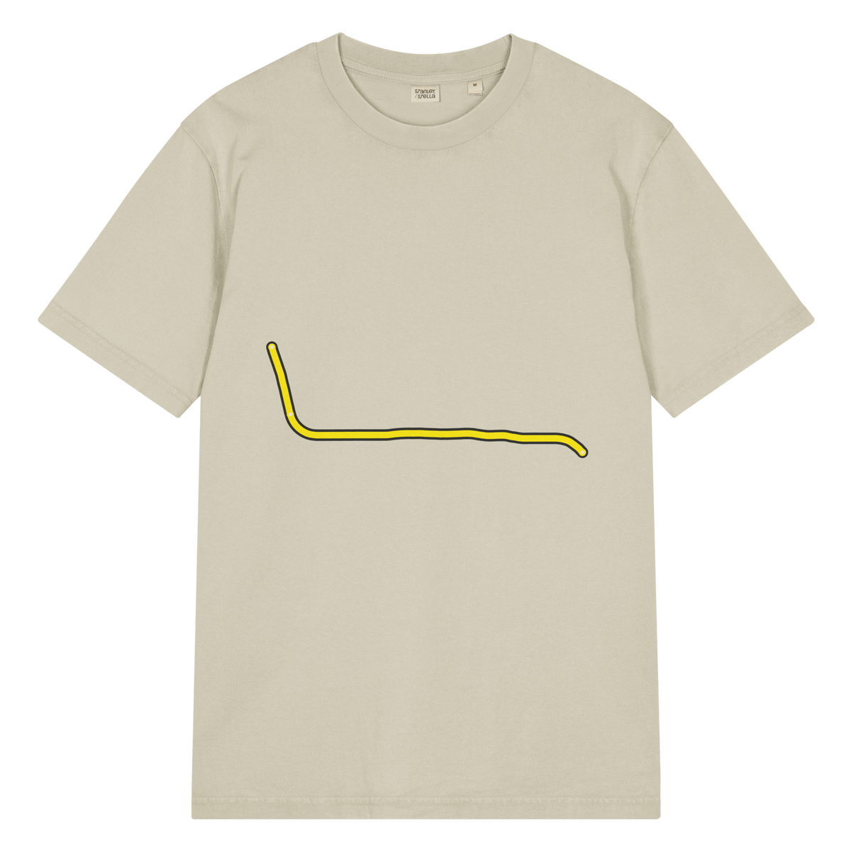 Chicago Yellow Line garment-dyed T-shirt in Stone, primary view