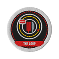 The Loop embroidered patch in Black, patch front view - Chicago Neighborhood Series