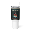 Streeterville 40 oz travel mug in White, product view - Chicago Neighborhood Series