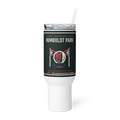 Humboldt Park 40 oz travel mug in White, product view - Chicago Neighborhood Series
