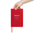 Chicago Collegiate red hardcover journal, primary view